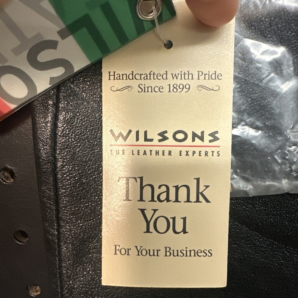 NWT Wilson's Genuine Italian Leather Mini  Skirt Sz 2 Black NWT (124)‎ - Picture 4 of 11